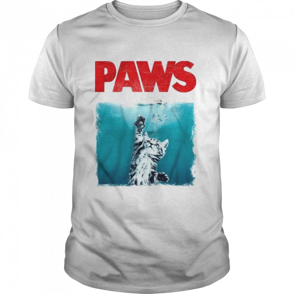 Awesome Paws Jaws Cat Fun Halloween Shirt 