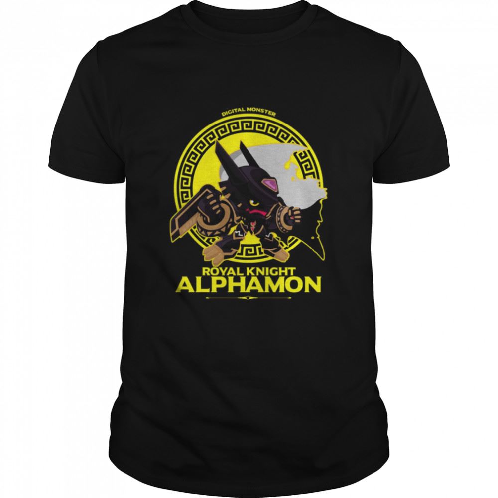 High Quality Royal Knight Alphamon Chibi Digital Monster Shirt 