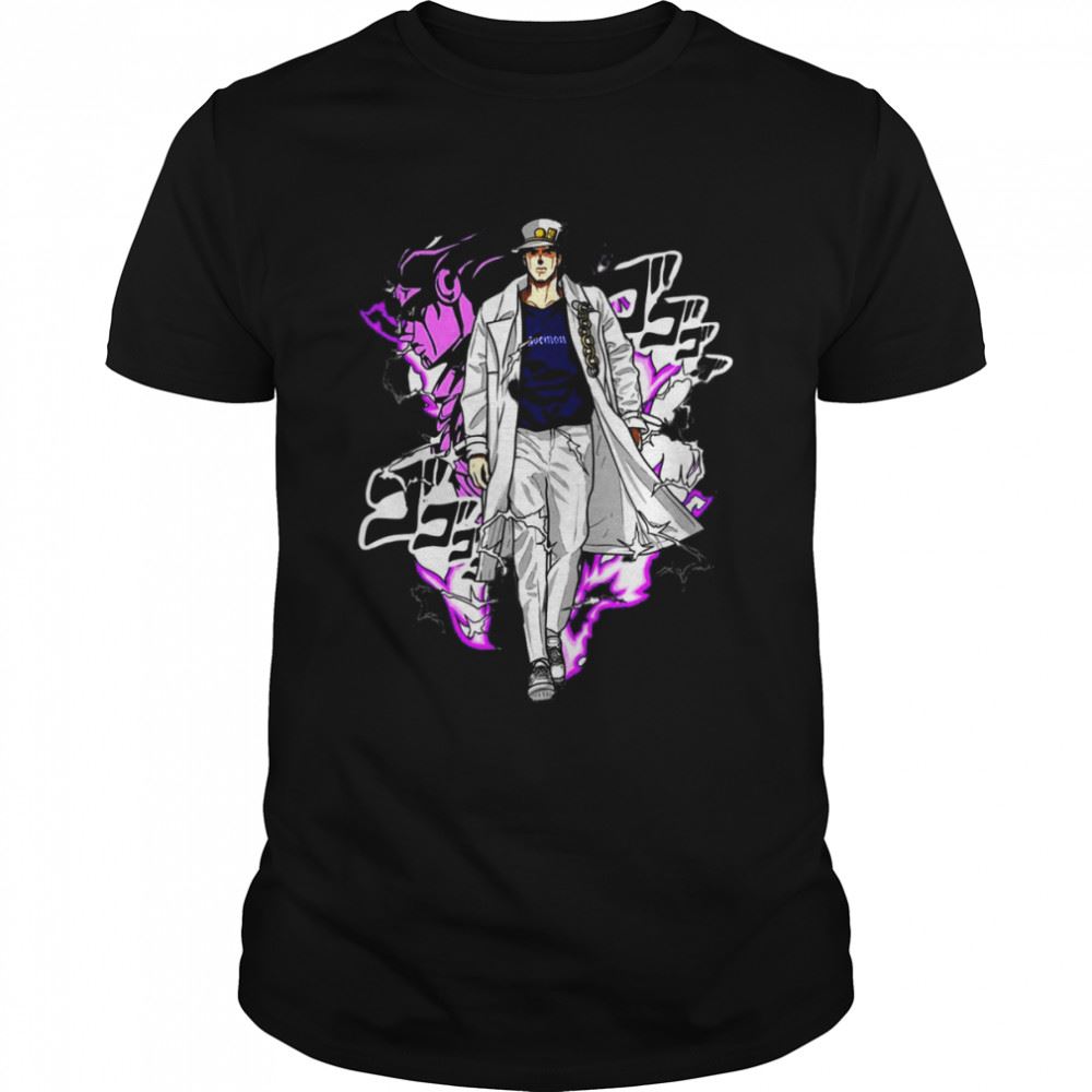 Limited Editon Walking Like Jojos Bizarre Adventure Jotaro Kujo Shirt ...