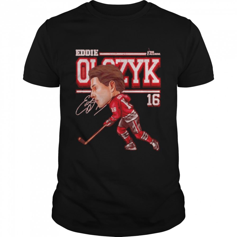 Gifts Chicago Blackhawks Eddie Olczyk Cartoon Signature Shirt 