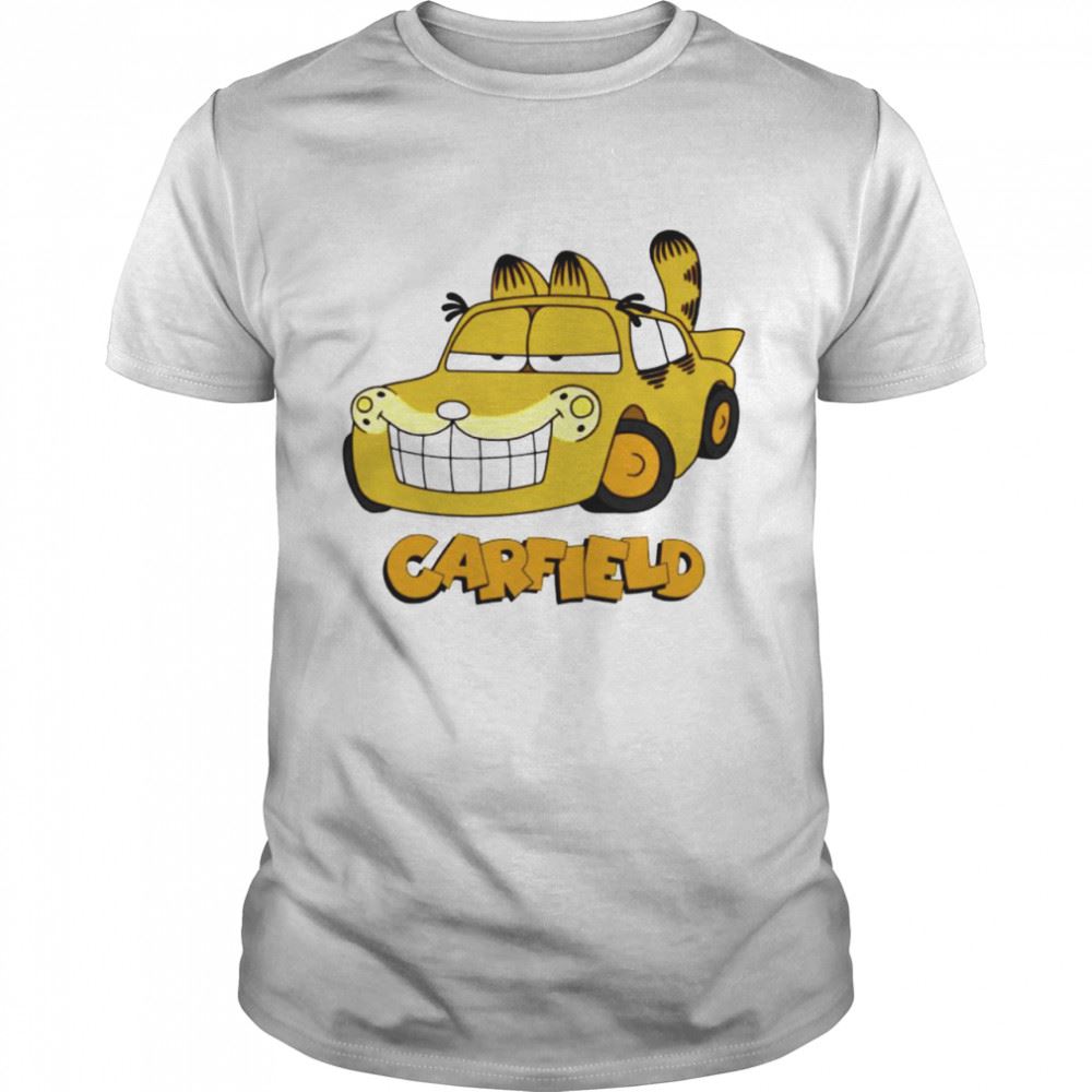 Great Garfield Carfield Car Cartoon Shirt 