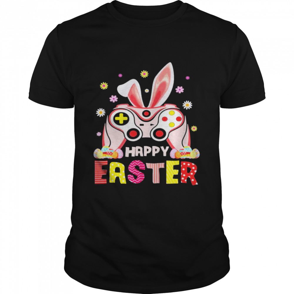 Interesting Happy Easter Day Video Game Controller Bunny Gamer Shirt 