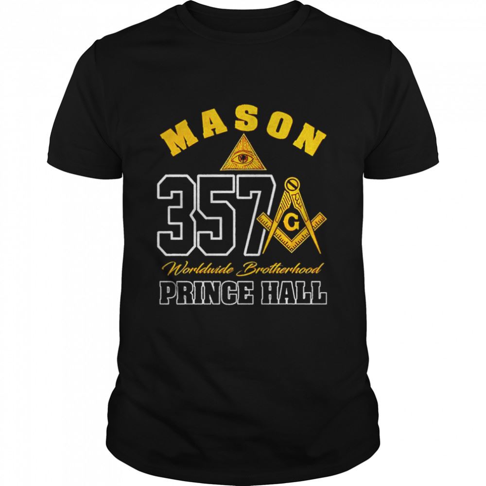 High Quality Mason 357 World Brotherhood Prince Hall Shirt 