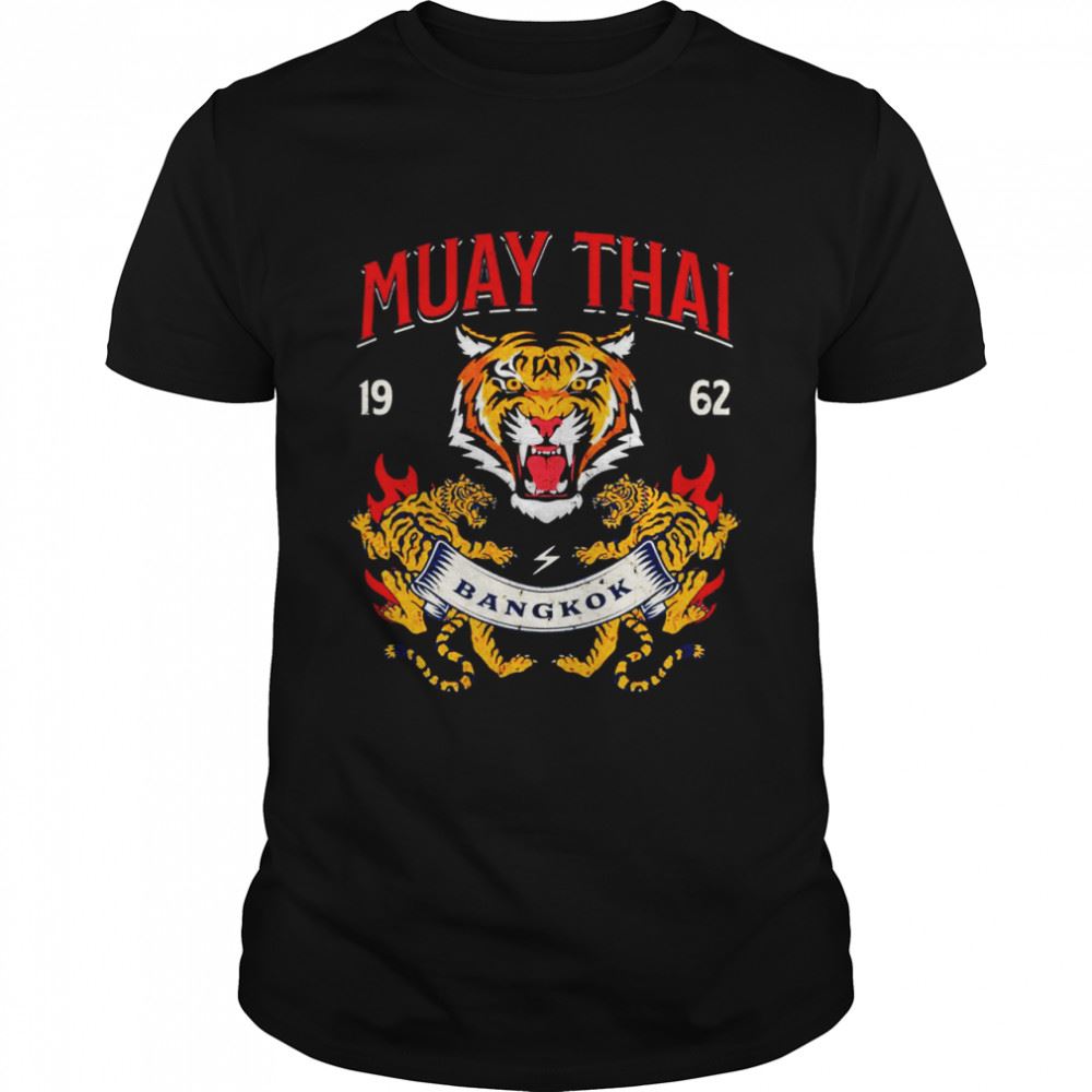 Happy Muay Thai Bangkok Gym Retro Vintage Shirt 