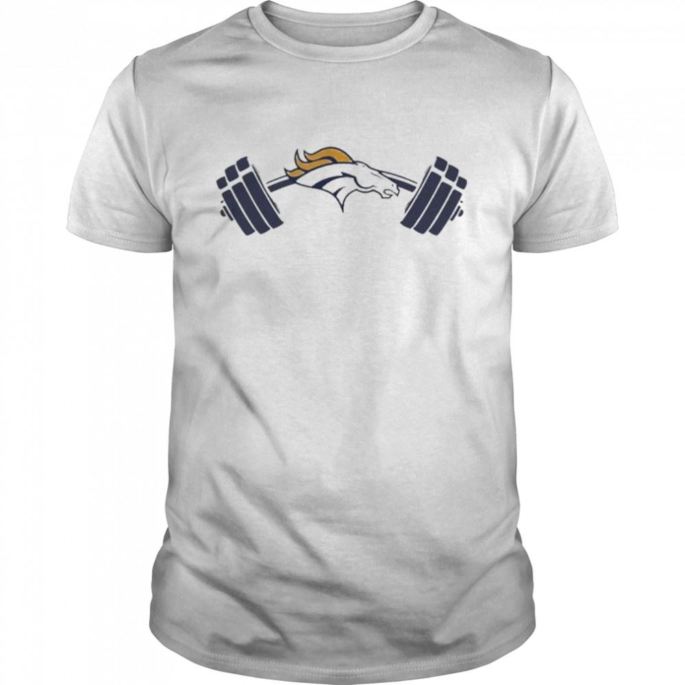 Special Nathaniel Hackett Denver Broncos Weights Shirt 