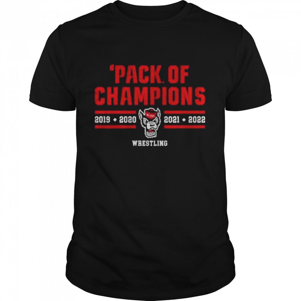 Amazing Nc State Wrestling Pack Of Champions Shirt 