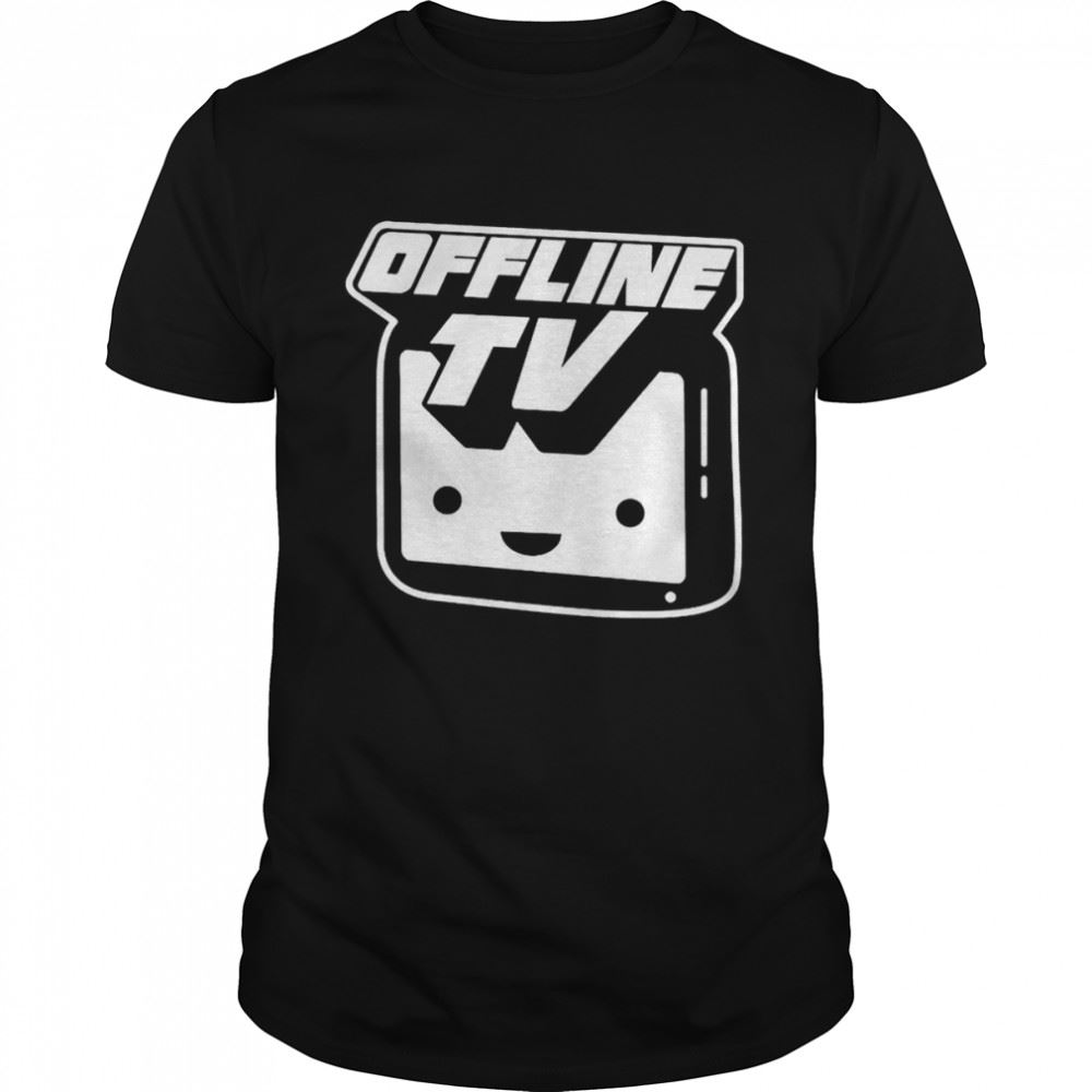 High Quality Offline Tv Logo T-shirt 