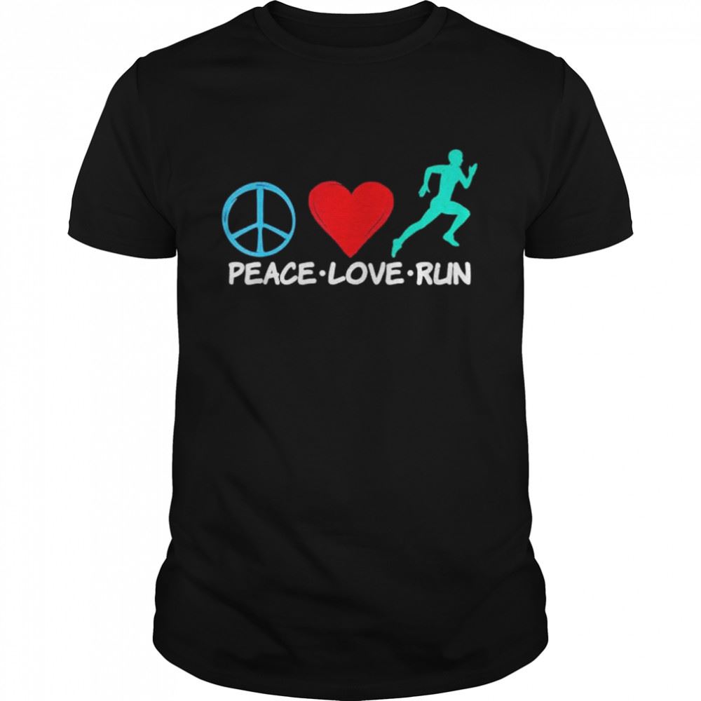 Special Peace Love Run Marathon Runner Shirt 