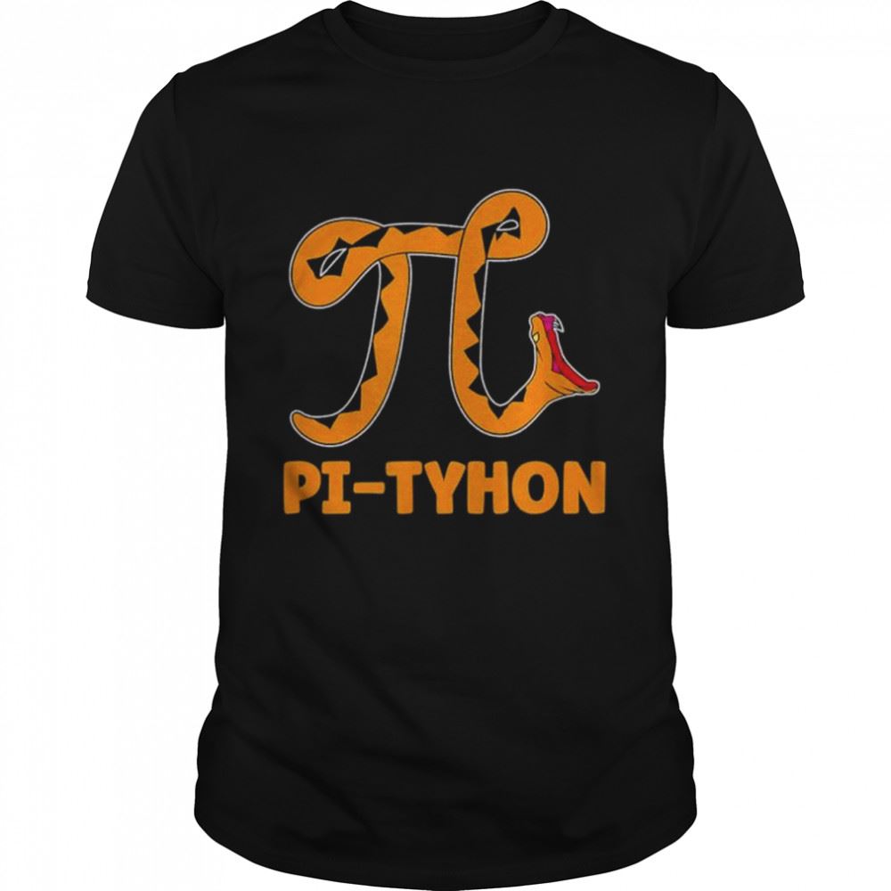 Awesome Pi Thon Funny Pi Day Ball Python Math Snake Lover Shirt 