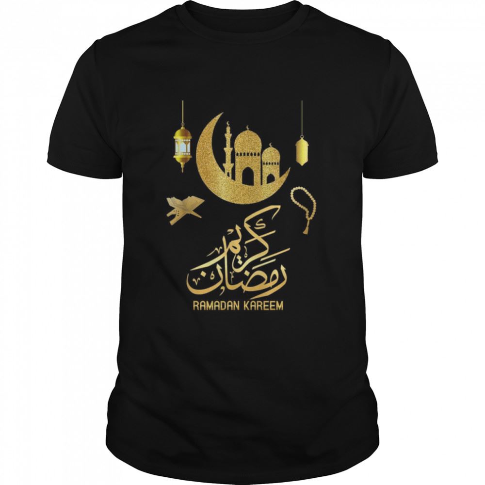 High Quality Ramadan Mubarak Kareem 2022 Muslim Eid Islamic Fasting Shirt 