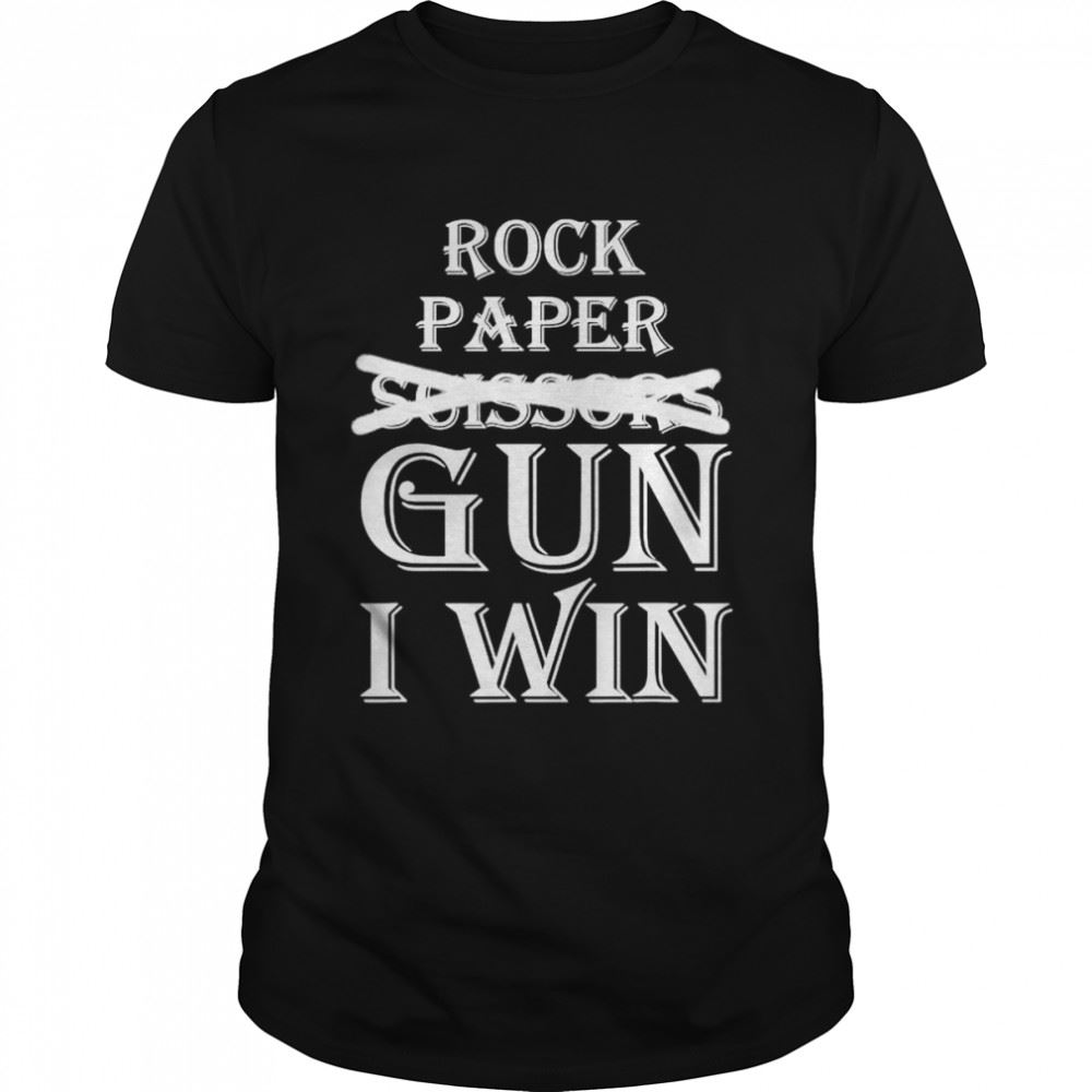 Great Rock Paper Gun I Win T-shirt 