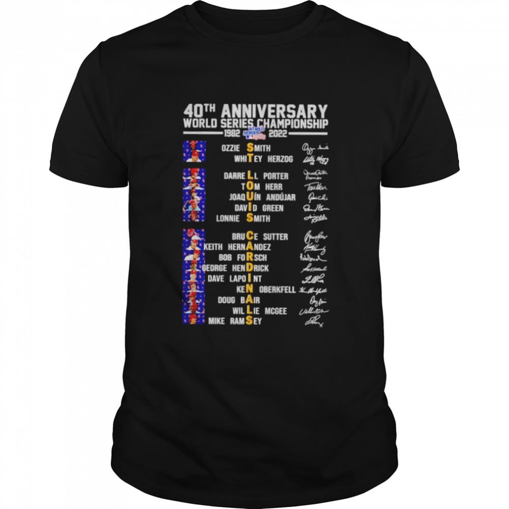 Promotions St Louis Cardinals 40th Anniversary World Series Championship Shirt 