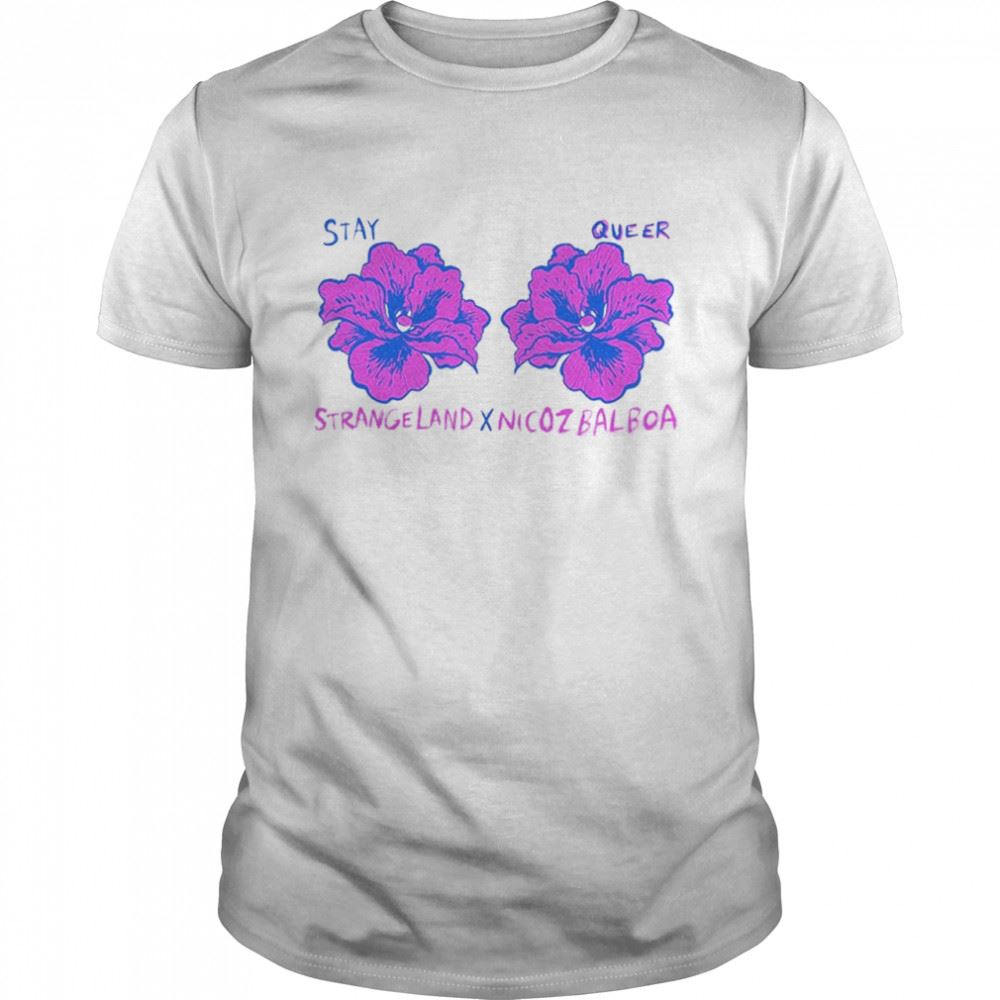 Happy Stay Queer Poppy Boobs T-shirt 