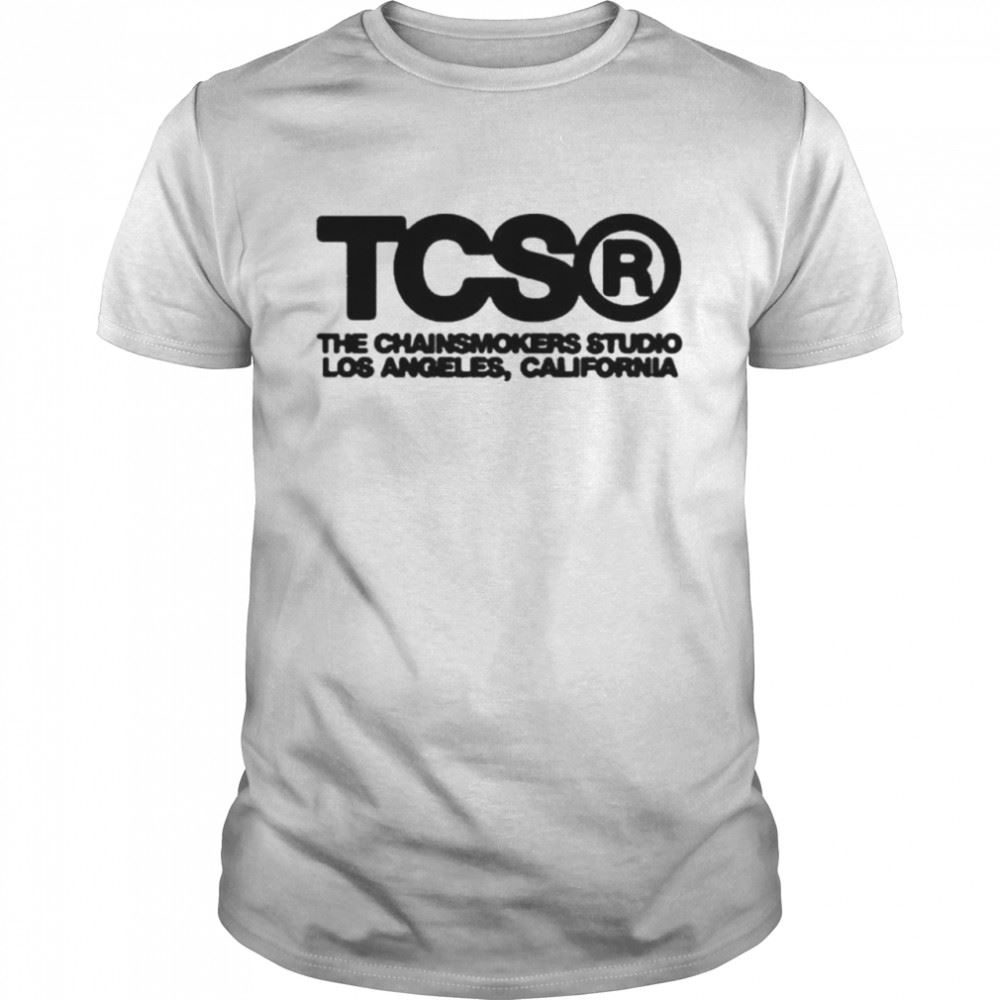 High Quality The Chain Smokers Merch Store Tcs The Chainsmokes Studio Los Angeles California T-shirt 