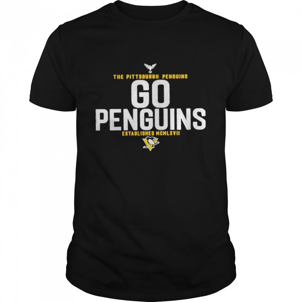 Awesome The Pittsburgh Penguins Go Penguins Established Mcmlxvii Shirt 