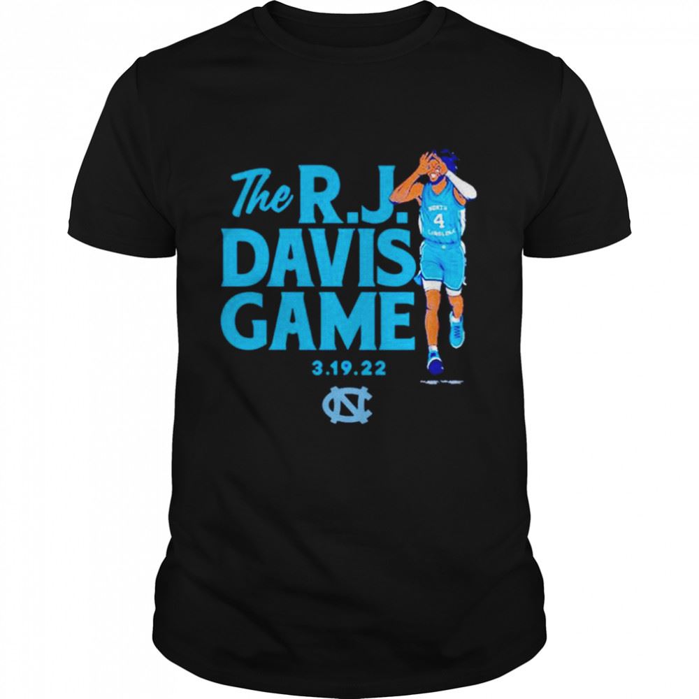 Special The Rj Davis Game North Carolina Tar Heels Shirt 