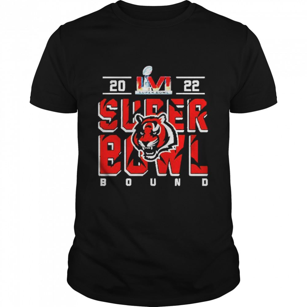 Promotions Top Cincinnati Bengals 2022 Super Bowl Bound Lvi 2022 T-shirt 