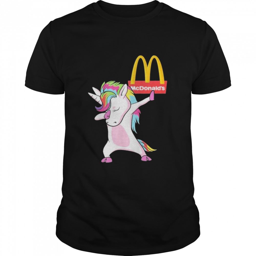 High Quality Unicorn Mc Donalds Logo Shirt 