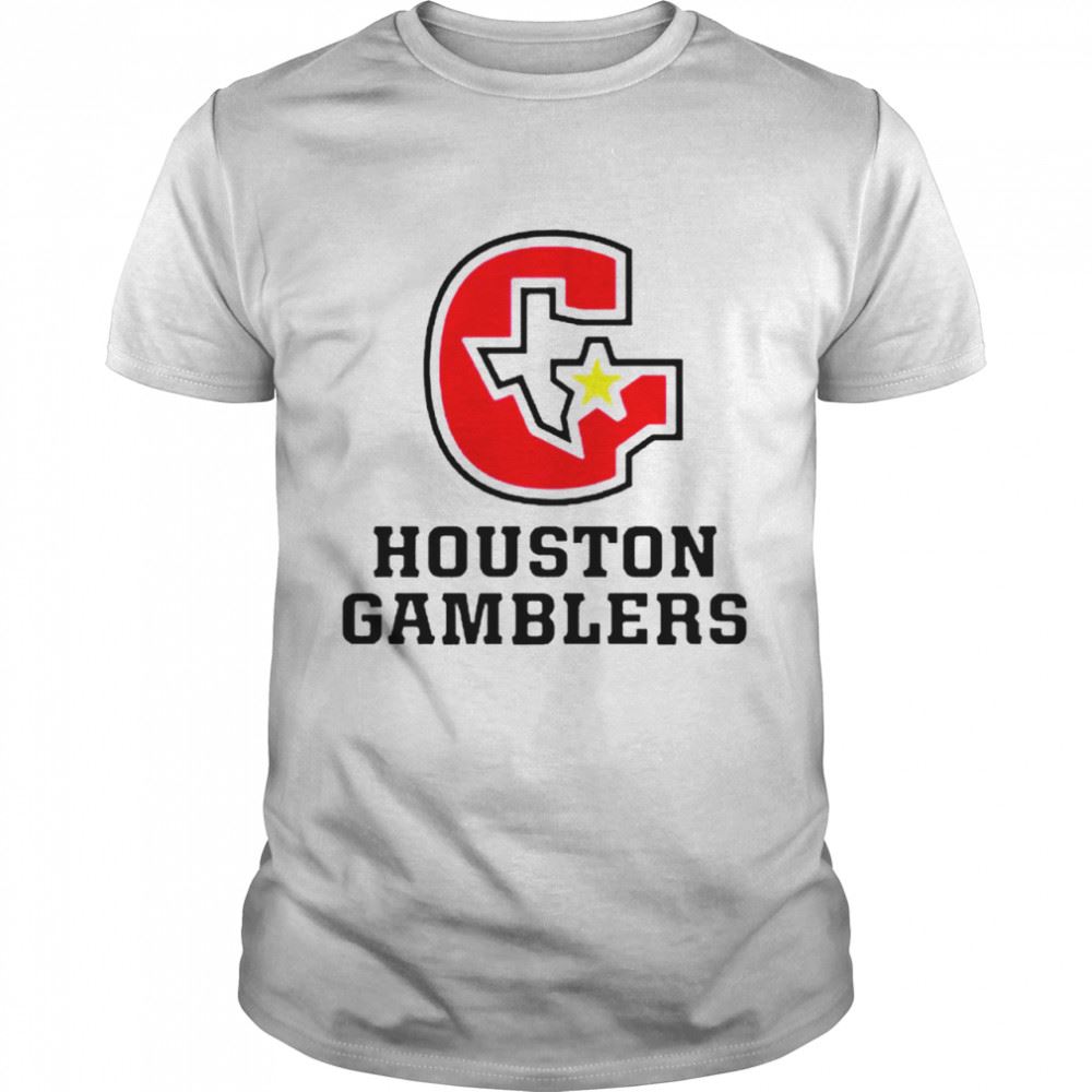Limited Editon Usfl Houston Gamblers Logo T-shirt 