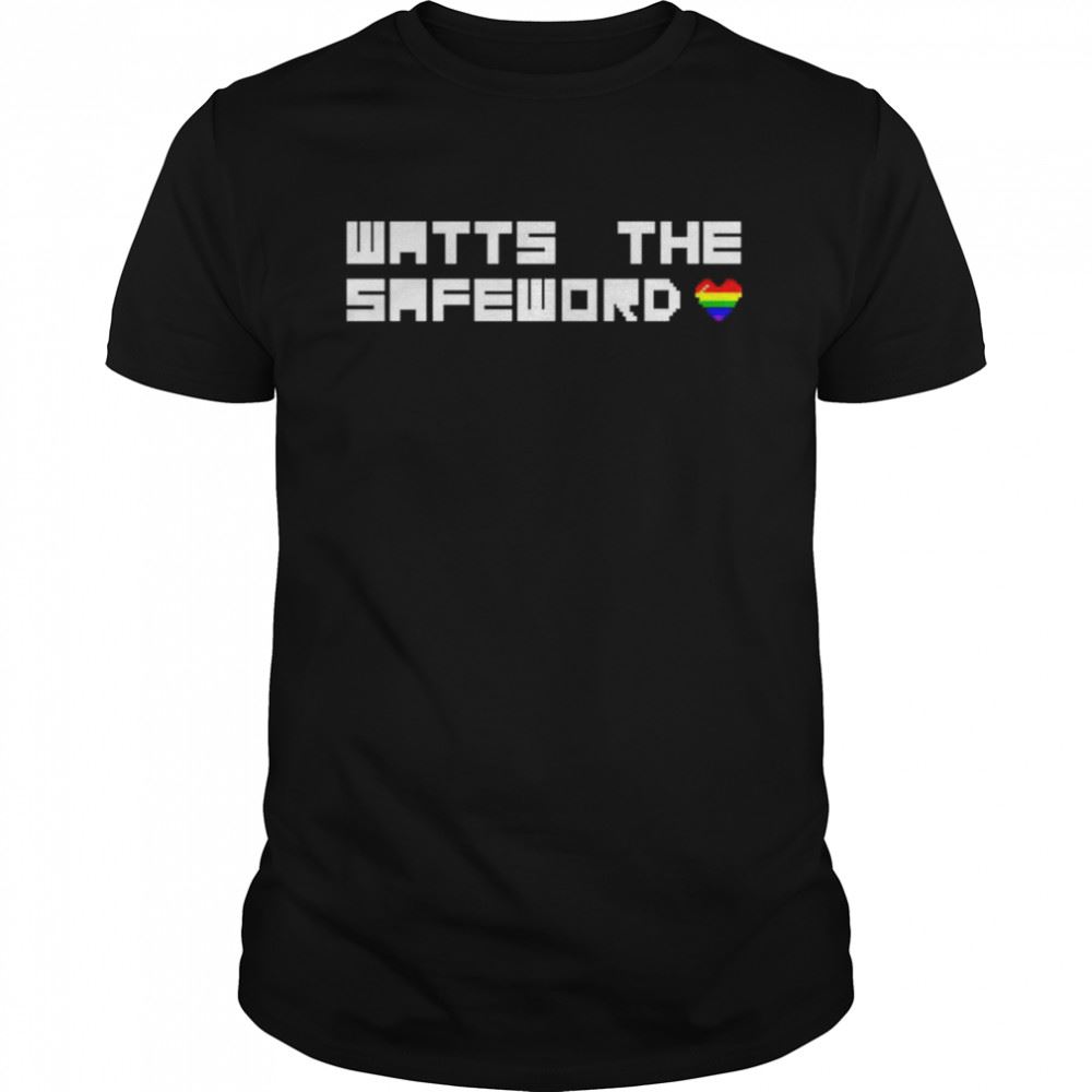 Promotions Watts The Safeword Pixel Pride Shirt 