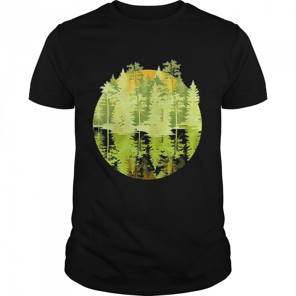 Special Wildlife Forest Trees Reflection Outdoors Nature Shirt 