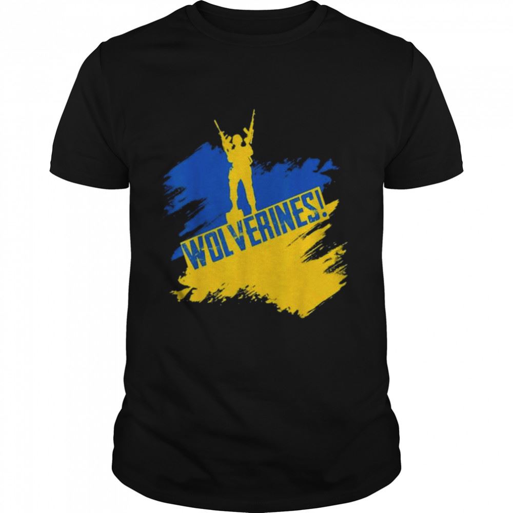 Attractive Wolverines Support Ukraine Shirt 