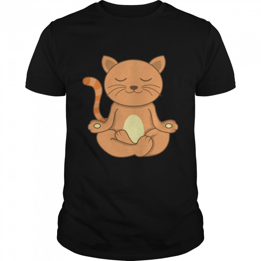 Attractive Yoga Katze Katzenbesitzer Namaste Meditierende Katze Langarmshirt Shirt 