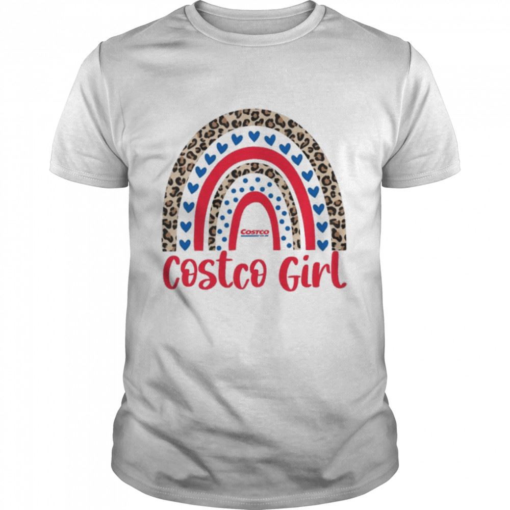 Happy Leopard Rainbow Costco Girl Shirt 