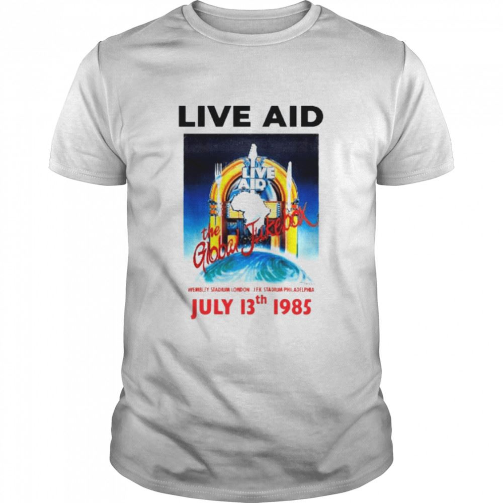 High Quality Live Aid The Global Jukebox Shirt 