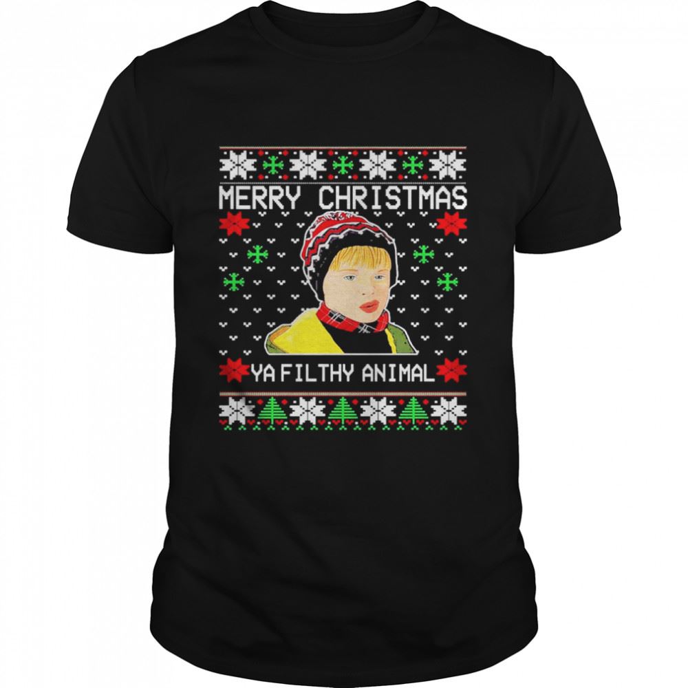 Interesting Merry Christmas Ya Filthy Animal Ugly Shirt 