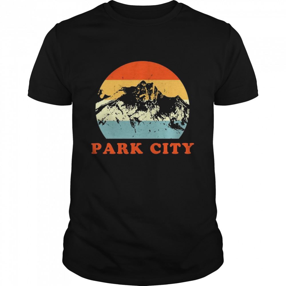 Promotions Park City Utah Vintage Mountains Throwback Geschenk Shirt 
