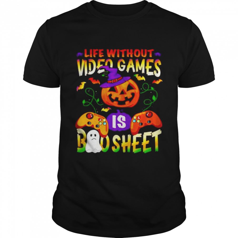 Promotions Pumpkin Life Without Video Games Is Boo Sheet 
