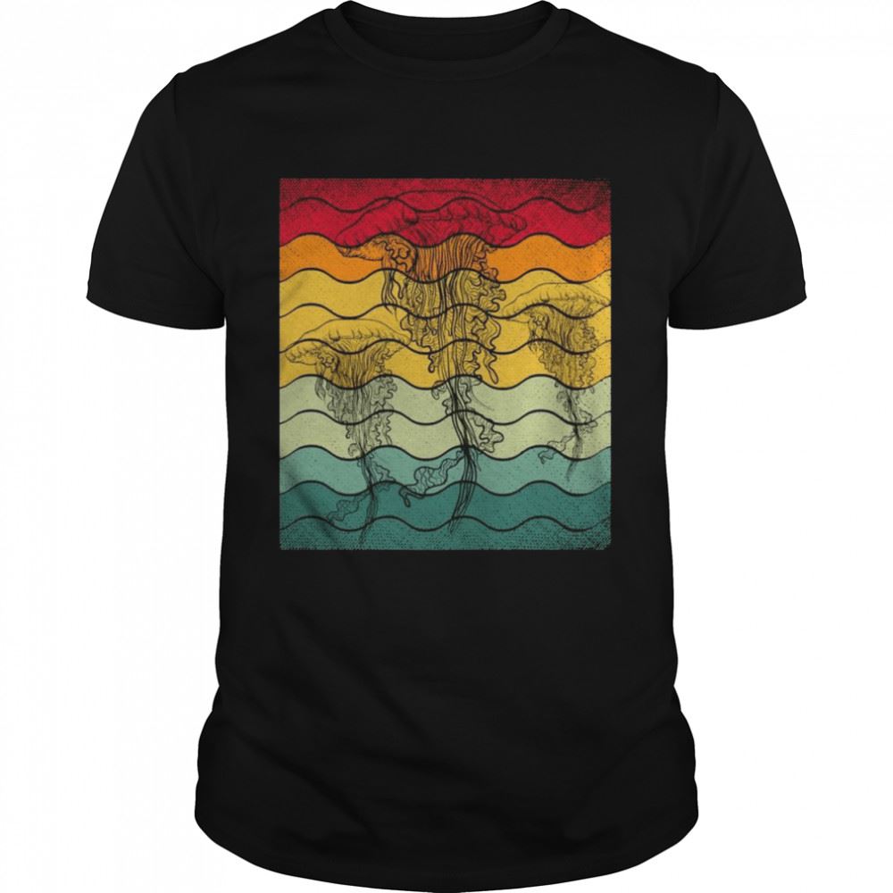 Amazing Retro Jellyfish Sea Animals Scuba Diving Shirt 