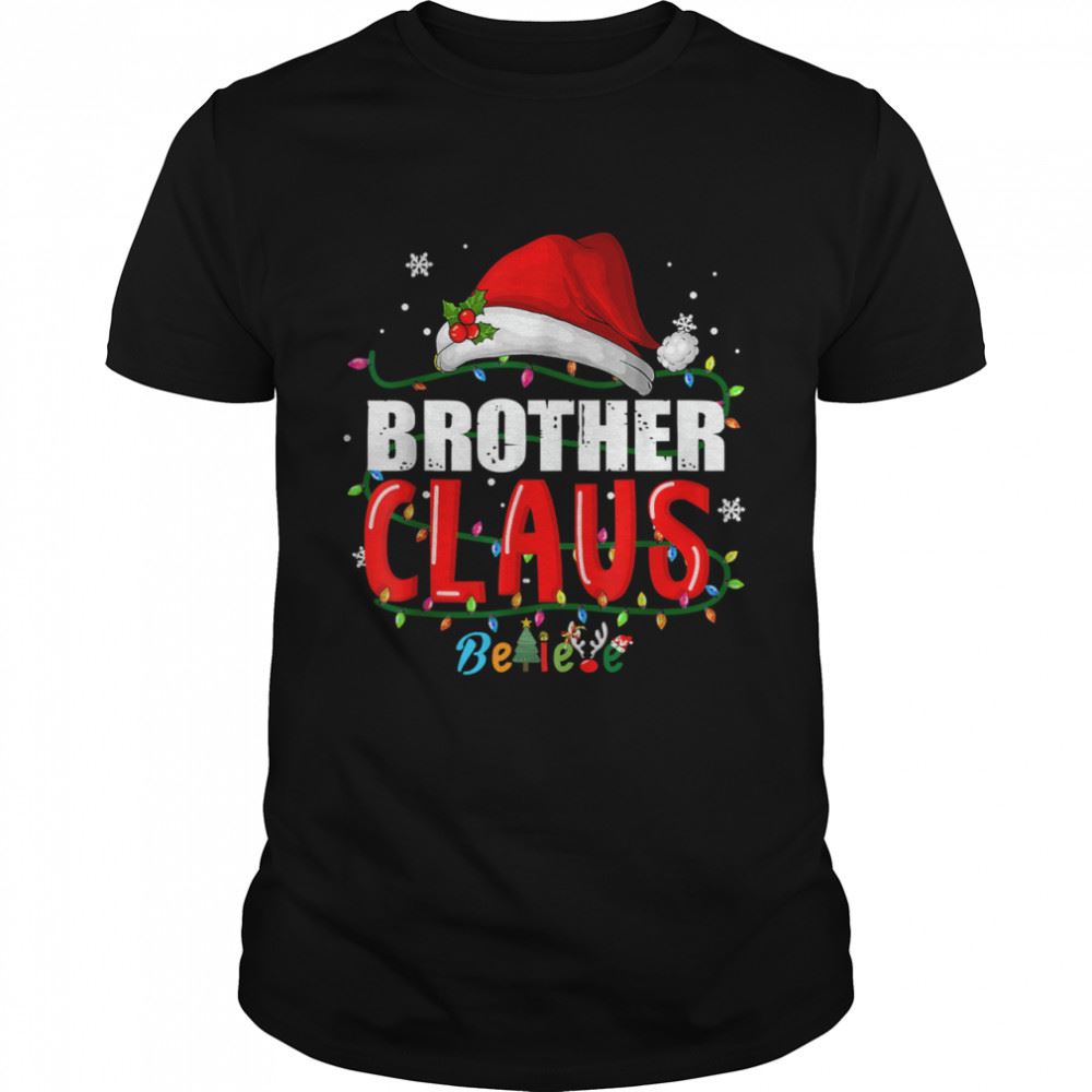 Happy Santa Brother Claus Christmas Matching Family T-shirt 