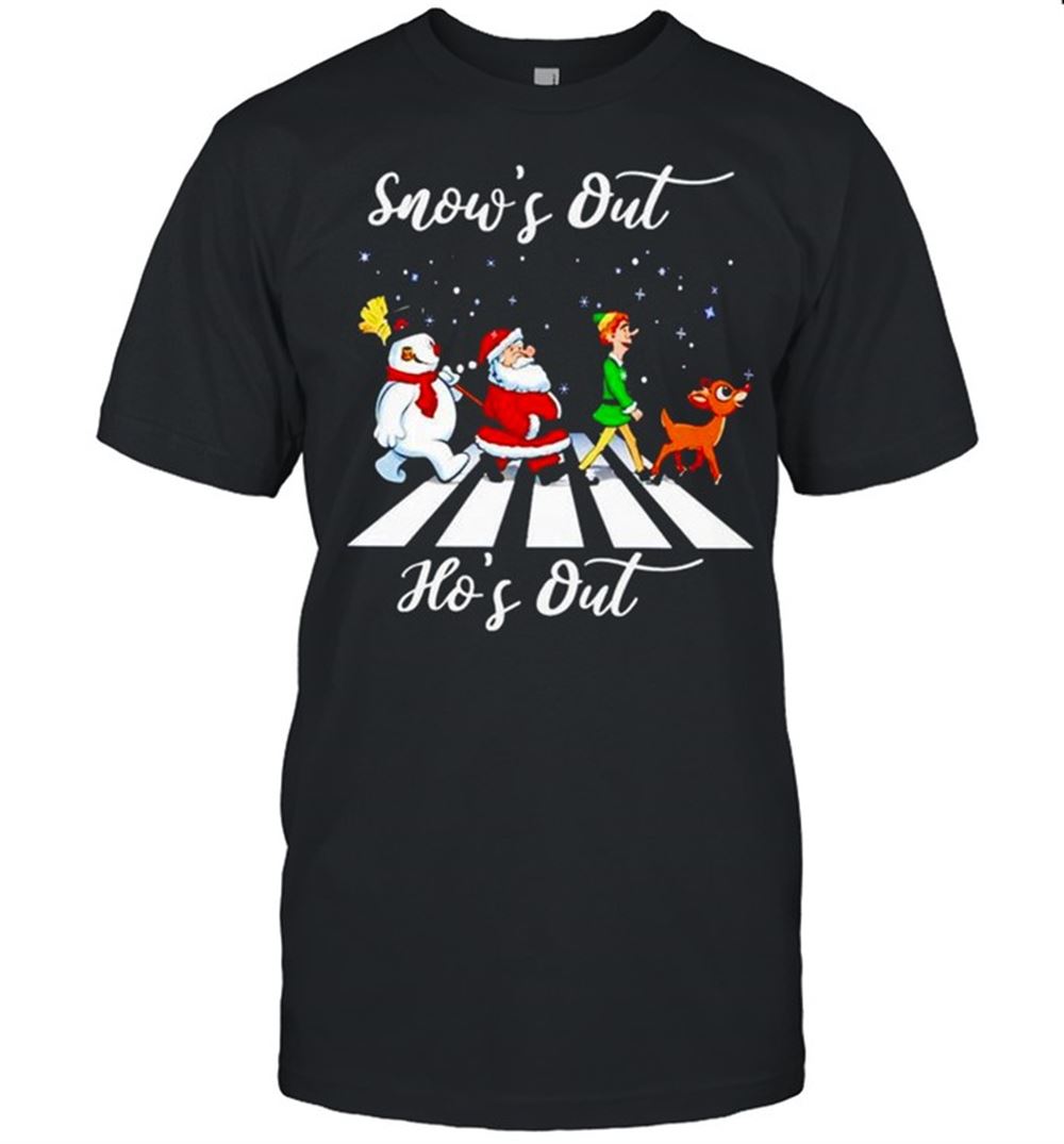 Amazing Snows Out Hos Out Christmas Shirt 