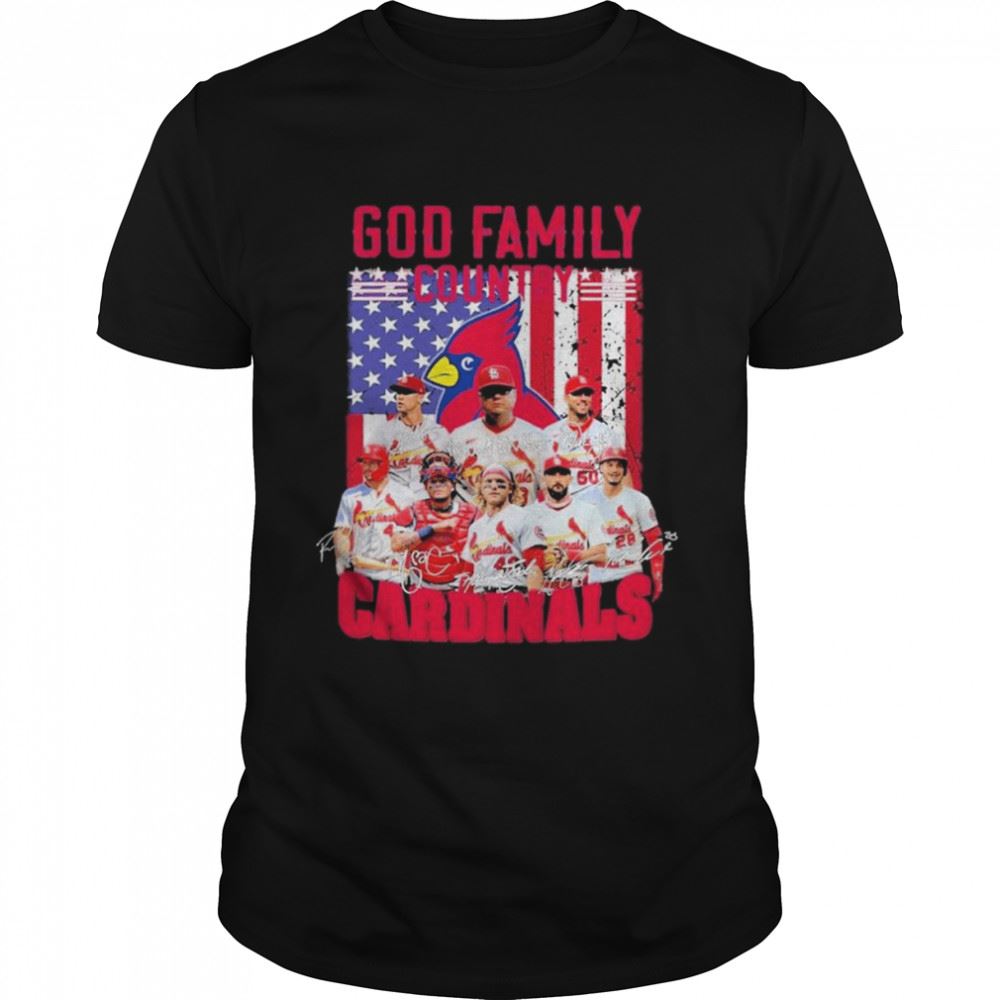 Limited Editon St Louis Cardinals Team Sport God Family Country Shirt 