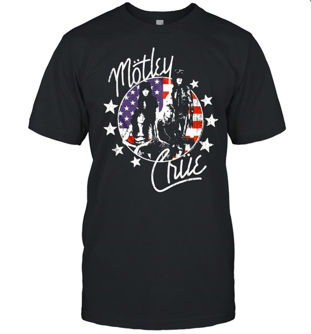 Limited Editon Star And Stripes Motley Crue T-shirt 