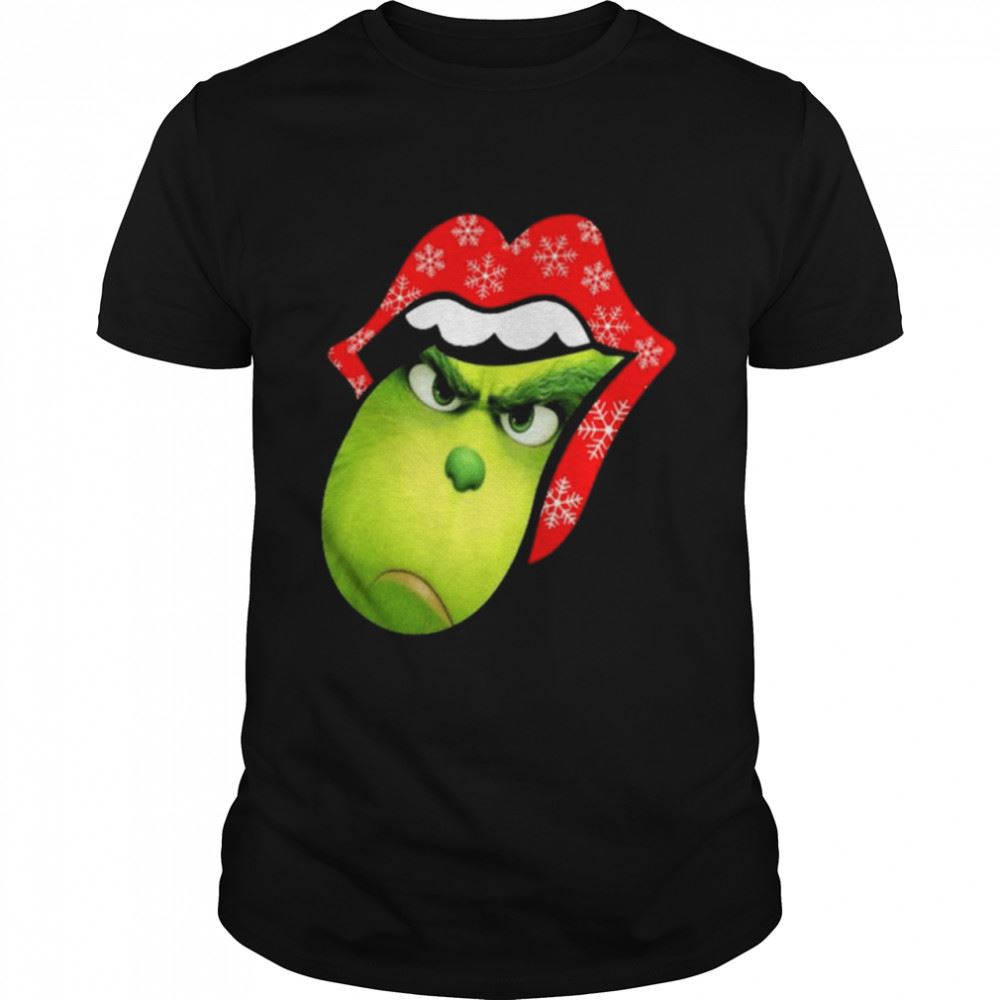 Limited Editon The Rolling Stones Grinch Christmas Shirt 