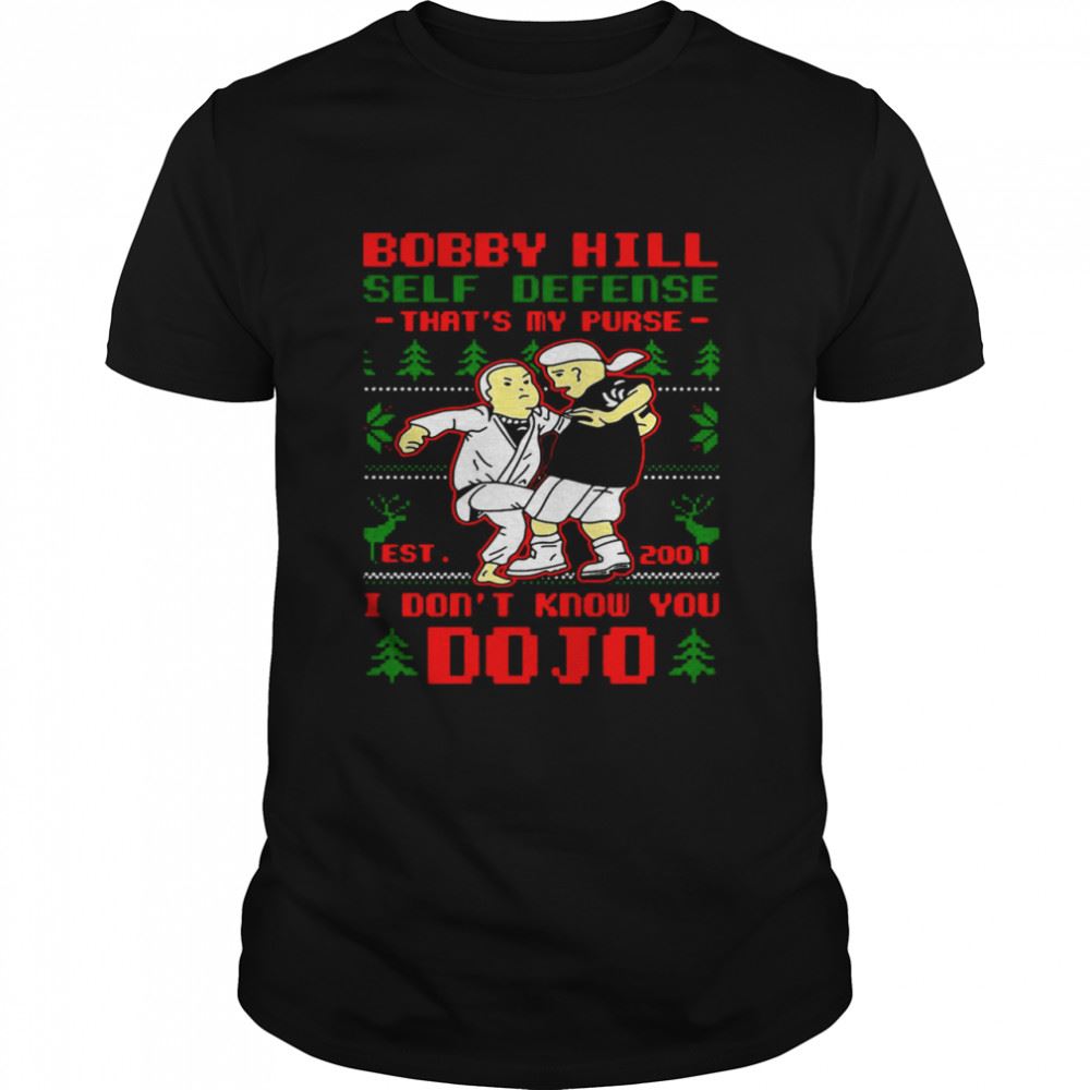 Promotions King Of The Hill Bobby Hill Self Defense Dojo Ugly Christmas Sweater Shirt 