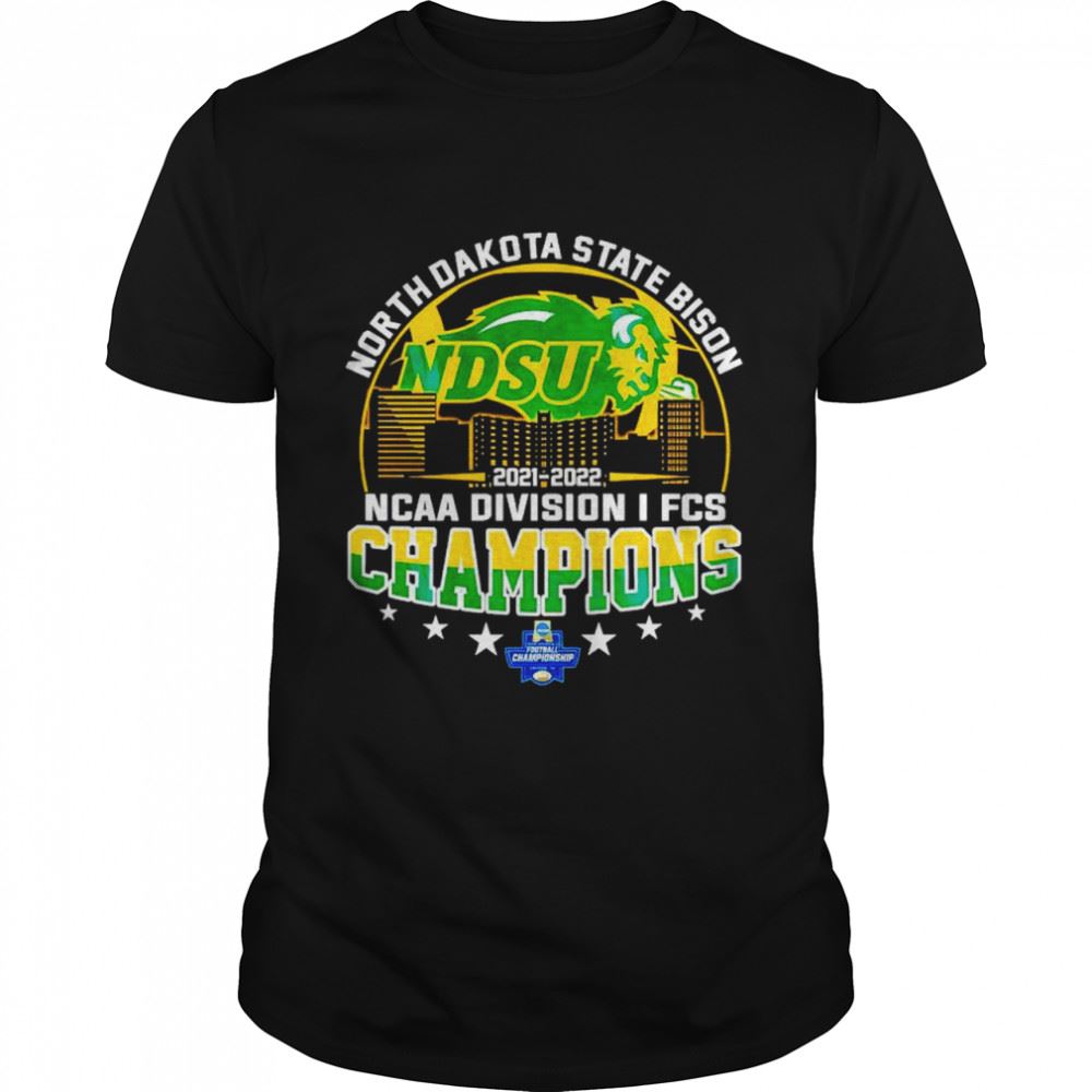 High Quality North Dakota State Bison 2021 2022 Ncaa Division I Fcs Champions Shirt 