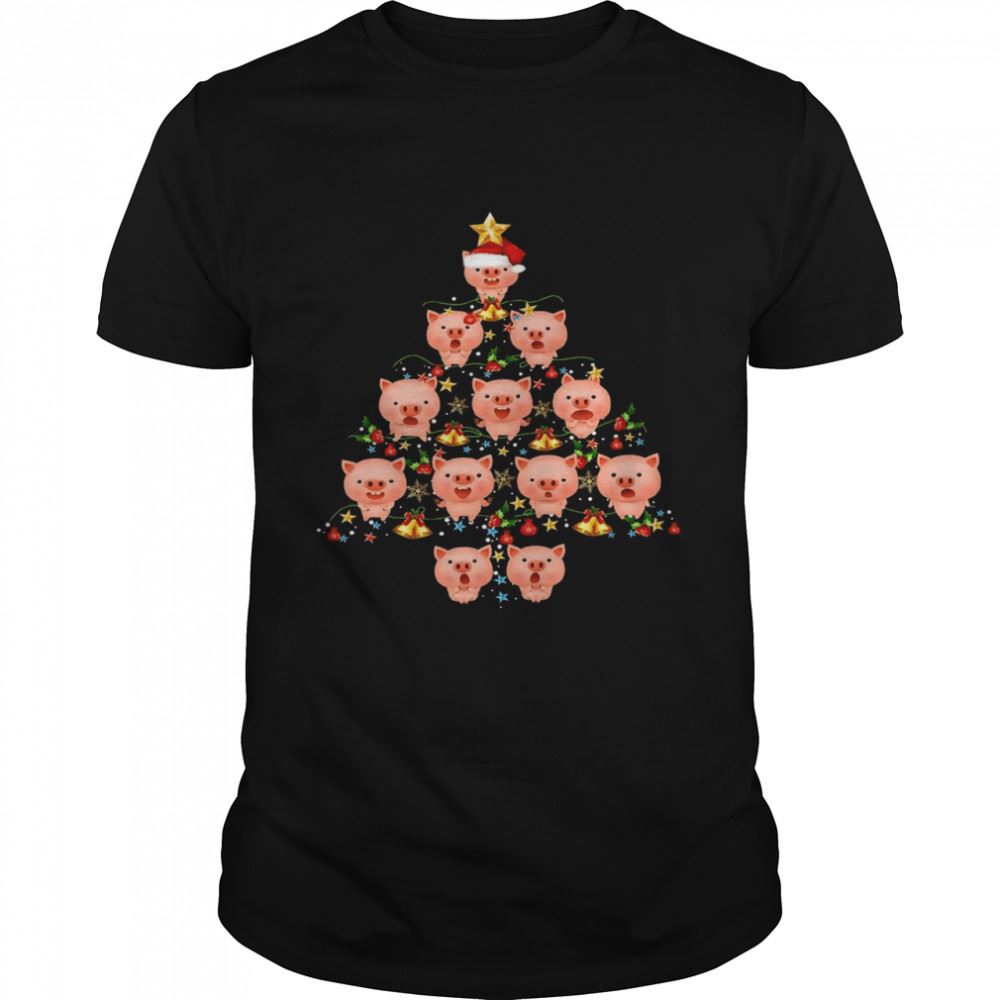 Great Pig Christmas Tree Shirt 