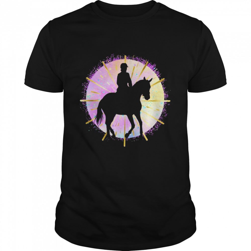 Interesting Pink Horse Riding Girl Birthday Rider Equestrian Show Shirt 