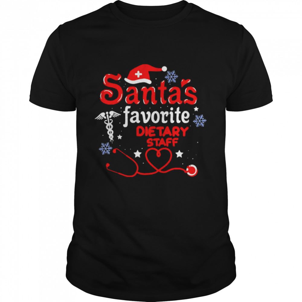 Best Santas Favorite Dietary Staff Nurse Christmas Sweater Shirt 