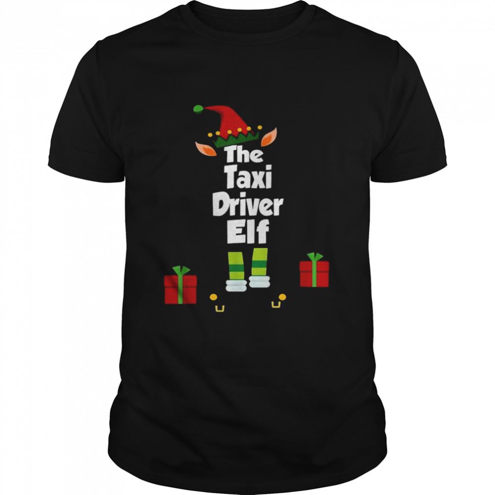 Attractive The Taxi Driver Elf Family Matching Christmas Pajama Shirt 