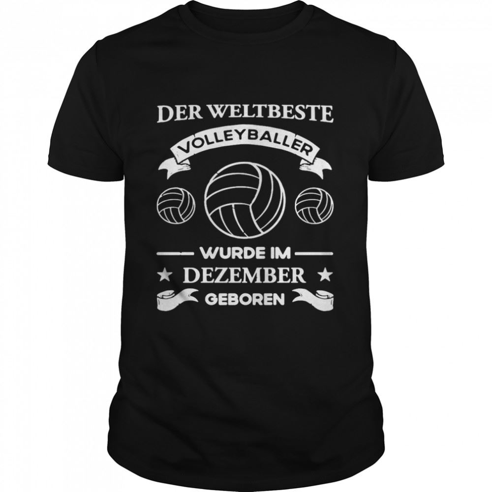 Great Volleyball Kleidung Geburtstag Dezember Party Volleyballer Langarmshirt Shirt 