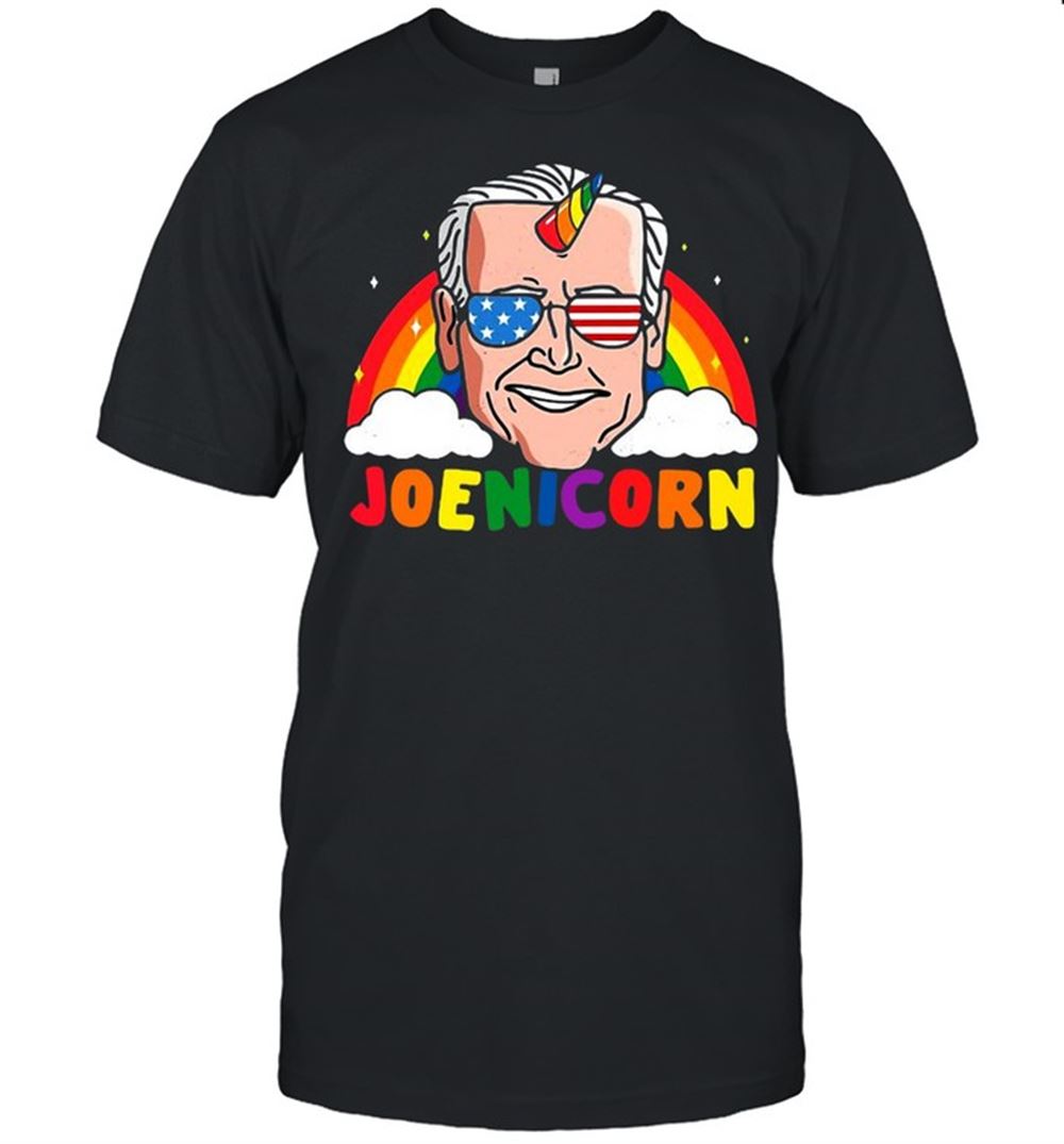 Amazing Joe Biden 2024 Unicorn Joenicorn Funny President Usa Rainbow T-shirt 