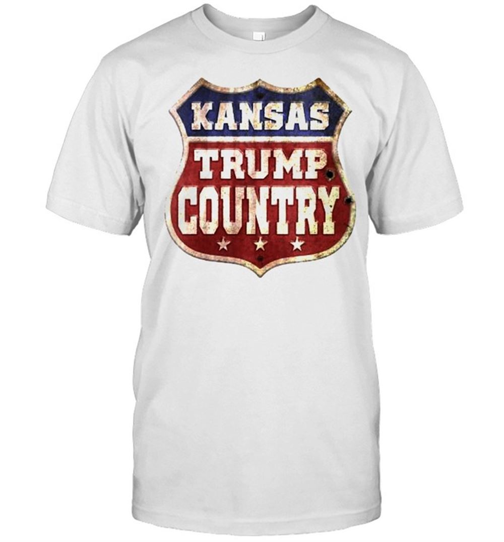 High Quality Kansas Trump Country Donald Trump 2020 T-shirt 