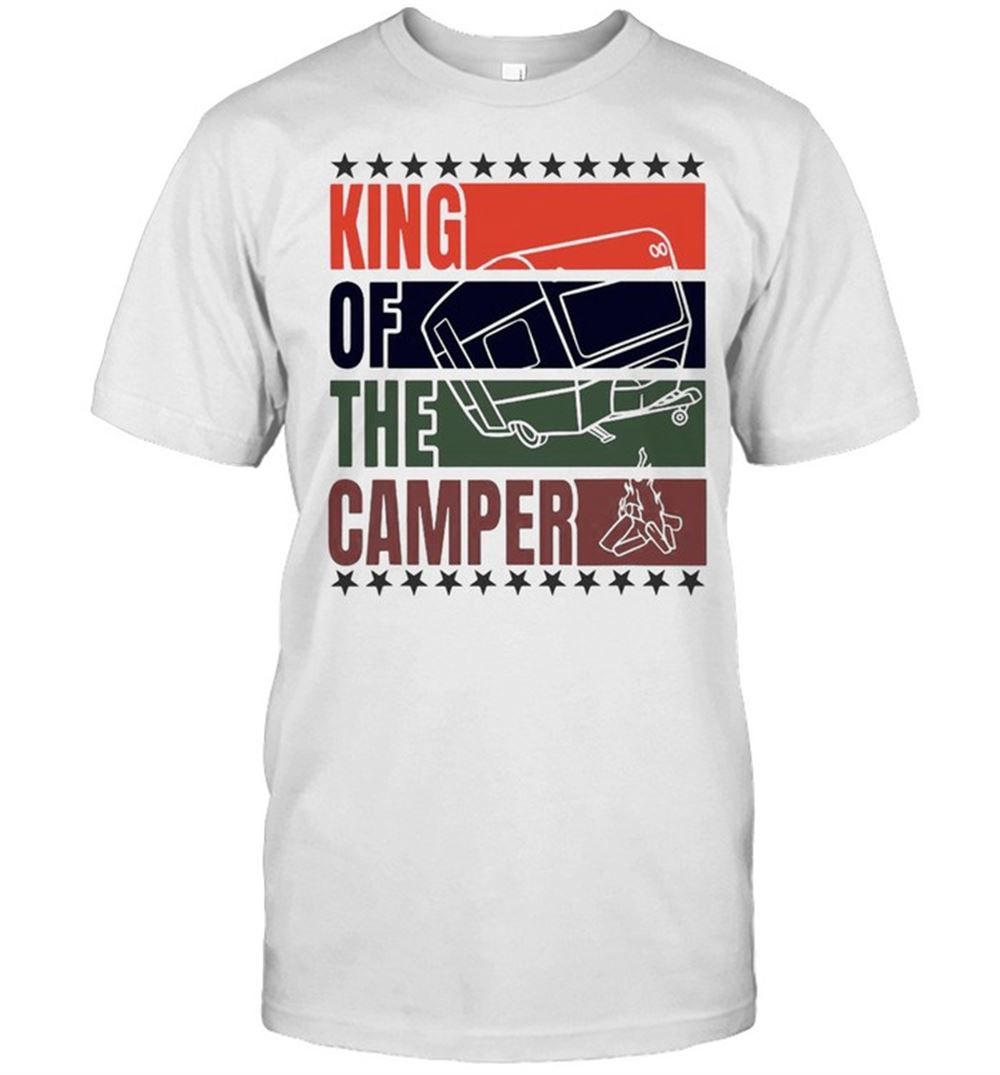 Happy King Of The Camper Camping Retro T-shirt 