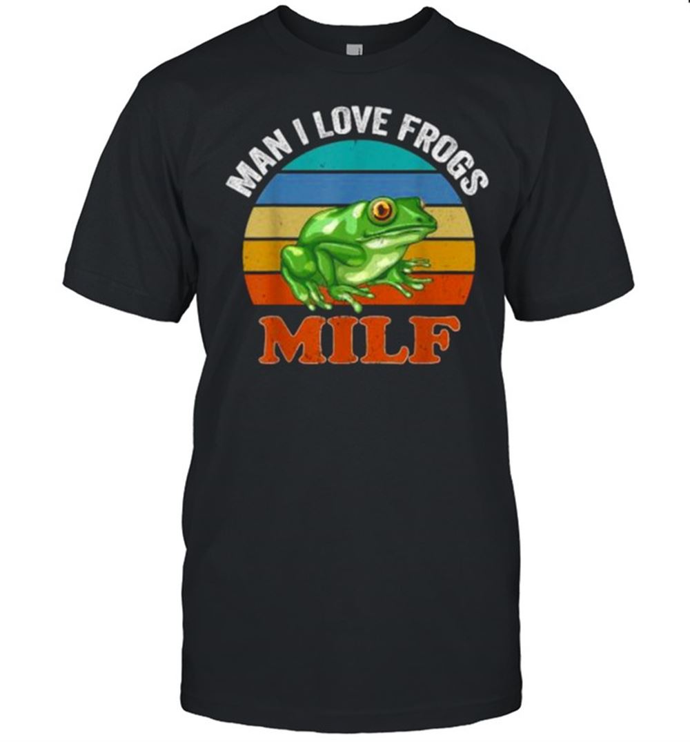 Limited Editon Milf Man I Love Frogs Vintage T-shirt 