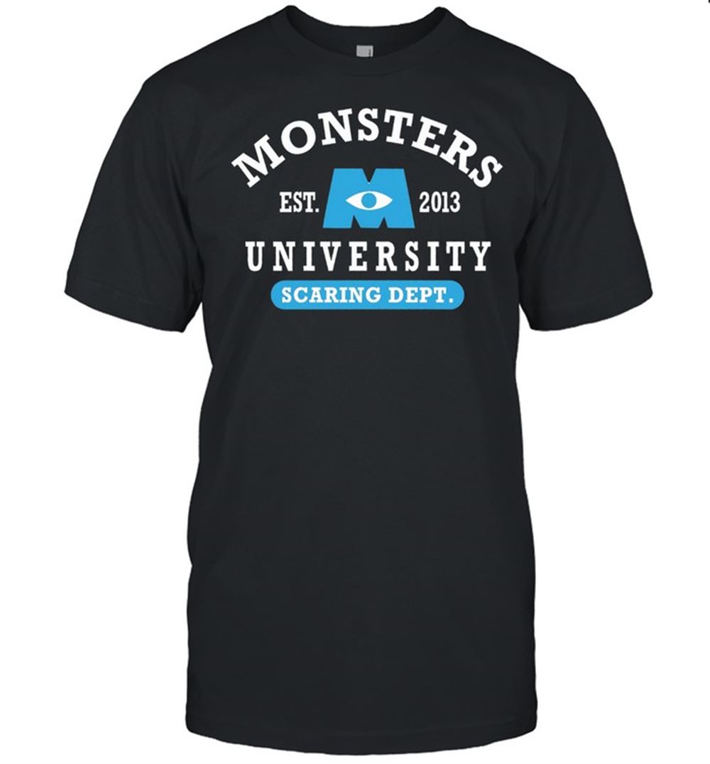 Promotions Monsters Est 2013 University Scaring Dept Shirt 